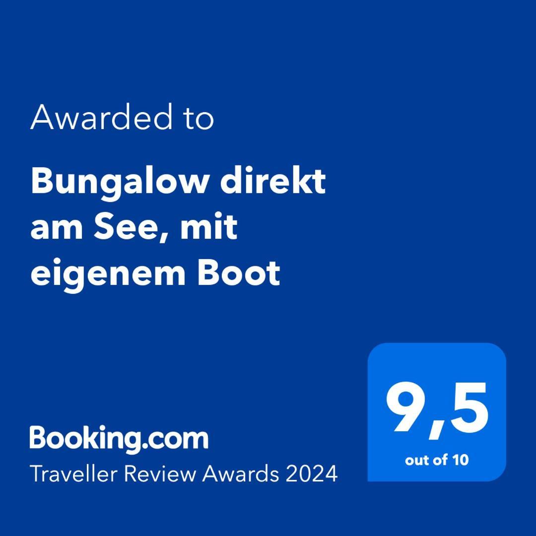 Bungalow Direkt Am See, Mit Eigenem Boot Roding Exterior foto